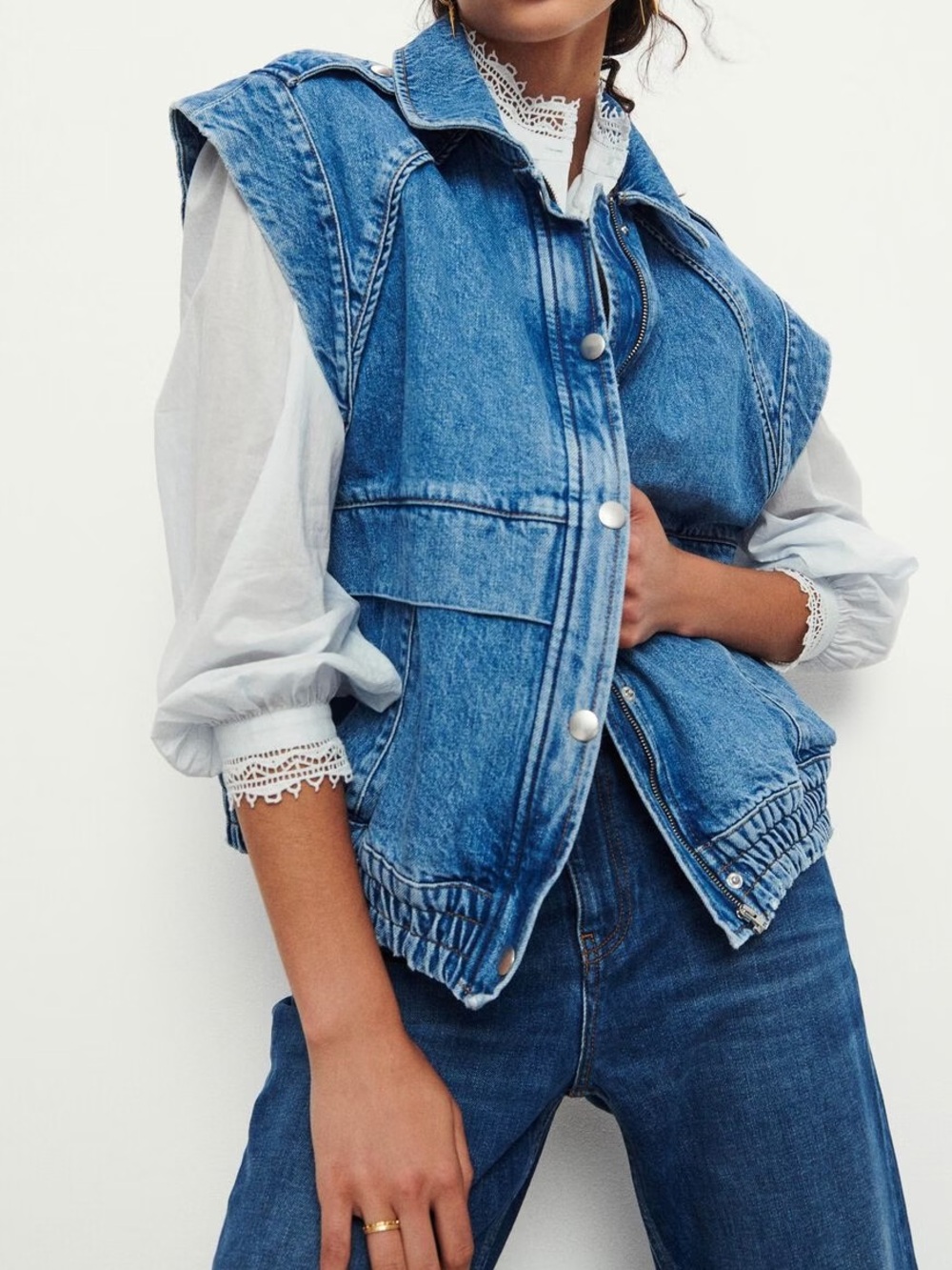 Ba&sh Ruben denim vest